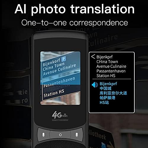 GYZCZX Akıllı AI Anında Ses Fotoğraf Tarama Çevirmen 2.4 İnç Dokunmatik Ekran WiFi Desteği Çevrimdışı Taşınabilir Çoklu Dil Çeviri