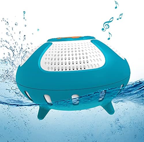 Havuzu IPX7 su geçirmez bluetooth hoparlör Taşınabilir kablosuz Duş yüzen hoparlörler ile Derin Bas ve renkli led ışık için yüzme