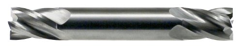 Drillco 7500 Serisi Katı Karbür Saplama Uzunluğu Bitirme Merkezi Kesme Ucu Değirmeni, Kaplanmamış (Parlak) Kaplama, 4 Flüt, 30