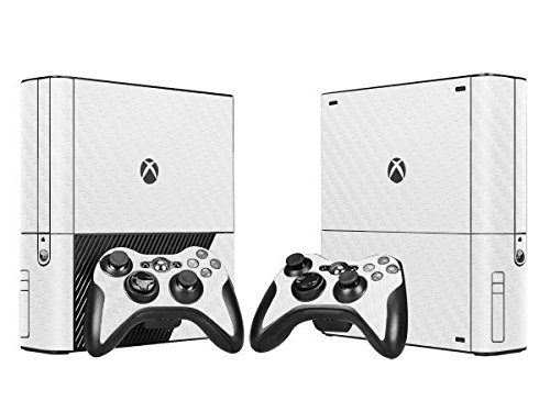 CSBC Skins Xbox 360 E Tasarım Folyo Kaplama Seti-Beyaz Alu Tasarım