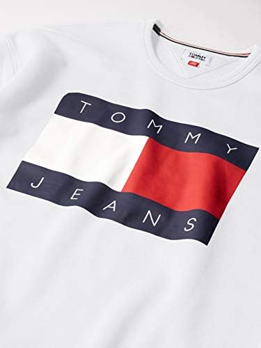 Tommy Hilfiger Erkek Kot Logo Crewneck Sweatshirt
