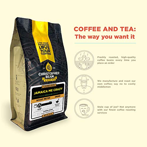 Christopher Bean Coffee-Tuzlu Kestane Pralin Aromalı Kahve, (Kafeinsiz Tam Fasulye) %100 Arabica, Şekersiz, Yağsız, GDO'suz Tatlandırıcılar,