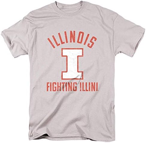 Illinois Üniversitesi Resmi UIUC Logo Unisex Yetişkin T Gömlek