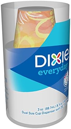 Dixie Tek Kullanımlık Kağıt Bardak Dispenseri, 3 Ons veya 5 Ons Banyo Bardakları için