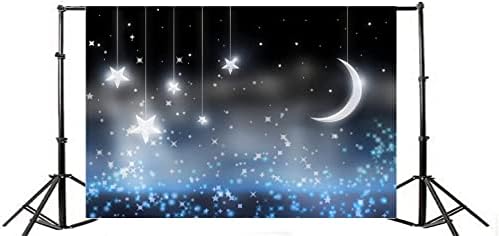 Yeele 10x6. 5ft Kolye Parlak Ay Yıldız Fotoğraf Arka Plan Vinil Gece Twinkle Yıldızlı Gökyüzü Fotoğraf Arka Planında Bebek Kız