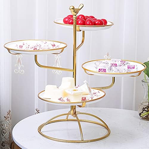 Cupcake Standı Çok katmanlı Kek Standı Yaratıcı Tatlı Ekran Standı Çay Partisi, Düğün ve Doğum Günü Pastası Standı için Seramik