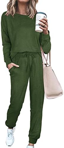 Sieanear Eşofman Kadınlar için 2 Parça Uzun Kollu Loungewear batik Kıyafetler