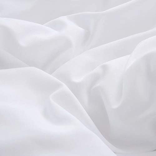 Cottonight Beyaz Yorgan Setleri Kral Düz Beyaz Yorgan Seti Tam Düz Renk Pamuk Klasik Modern Otel Yatak Yorgan Setleri Erkekler