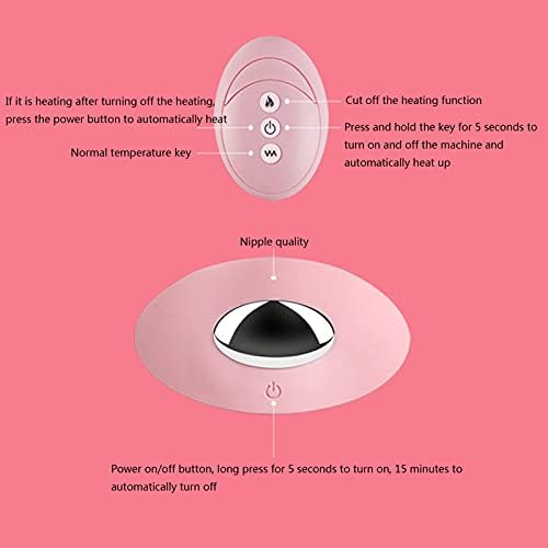 SFLCYGGL USB şarj edilebilir ısıtma meme masaj aleti için Anti-sarkma ve sıkılaştırıcı meme, elektrikli göğüs büyütme enstrüman