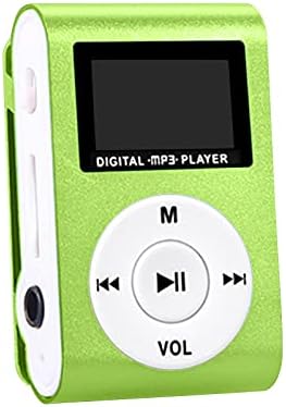 Xiangdanful Taşınabilir MP3 / MP4 / FM Video Medya Müzik Çalar Mini USB LCD Ekran MP3 Micro SD TF Kart (Yeşil)