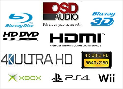 OSD Ses 3ft HDMI Kablosu-Yüksek Hız Destekler Yangın TV, Apple TV, Ethernet, Ses Dönüş, 4 K Ultra HD, HD 1080 p, 3D, Xbox Playstation