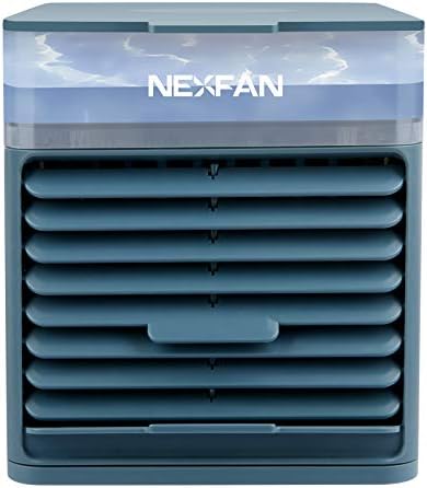 wınner Eco Hava Soğutma Fanı Taşınabilir, 7 Renkli ışık 3 Hız, Klima Soğutucusu, Mavi