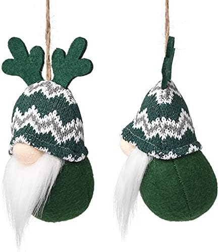 10 Adet Noel Ağacı Asılı Cüceler Süsler, Elk İsveç El Yapımı Peluş Gnome Santa Elf Duvarlar, Merdiven, Windows Asılı Ev Dekor