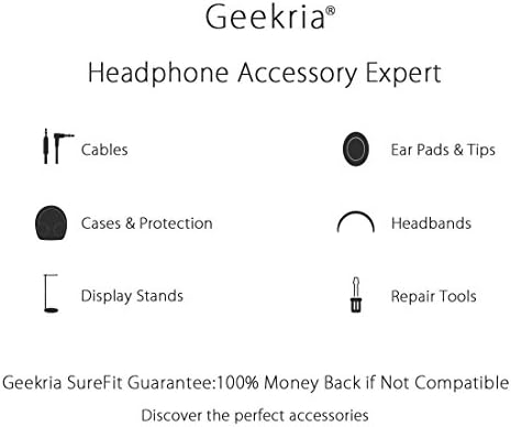 Kulak İçi Kulaklıklar için Geekria UltraShell Kulaklık Kılıfı, Sony Wİ-Xb400, Wİ-C200(Gery, 2 Paket)ile Uyumlu, Kablo Depolama