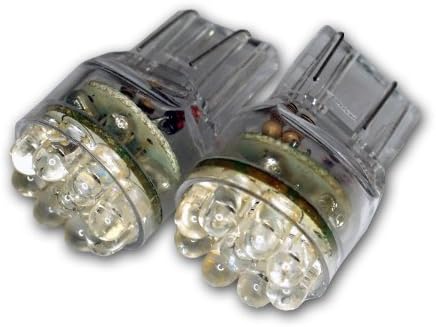 TuningPros LEDRS-T20-R15 Arka Sinyal LED ampuller T20 Kama, 15 LED Kırmızı 2-pc Seti