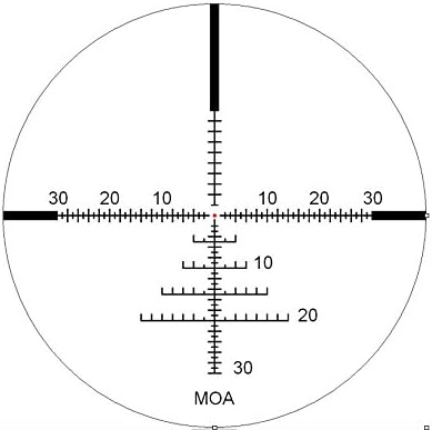 IOR Valdada 3.5-18x50 35mm FFP MOA / MOA MP-8 Xtreme X1 (ABD, Kanada ve Diğer Onaylanmış Ülkeler)