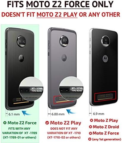 CaseWe-Motorola Moto Z2 Kuvvet Esnek TPU Koruyucu Tampon Kılıf Kapak / Moto Mods ile Uyumlu-Tüm Siyah Mat