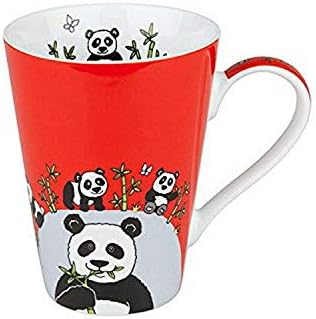 Konitz Globetrotter Panda Kupalar, 4'lü Set, Kırmızı