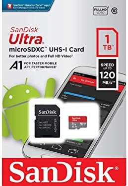 Ultra 1 TB microSDXC Çalışır LG UK495 Artı SanFlash ve SanDisk tarafından Doğrulanmış (A1/C10/U1/8 k/120MBs)
