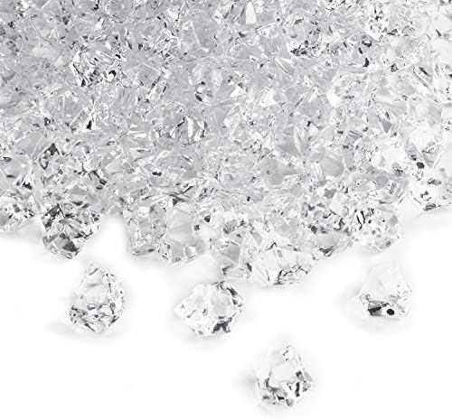 650 Parça Temizle Sahte Buz Küpleri Akrilik Kaya Elmas Kristalleri Hazine Ezilmiş Taşlar Vazo Dolgu için, Masa Dağılım, Doğum