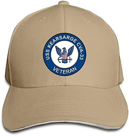USS Kearsarge CVA-33 Veteran Unisex Beyzbol Kapaklar Sandviç Kapaklar Baba Şapka