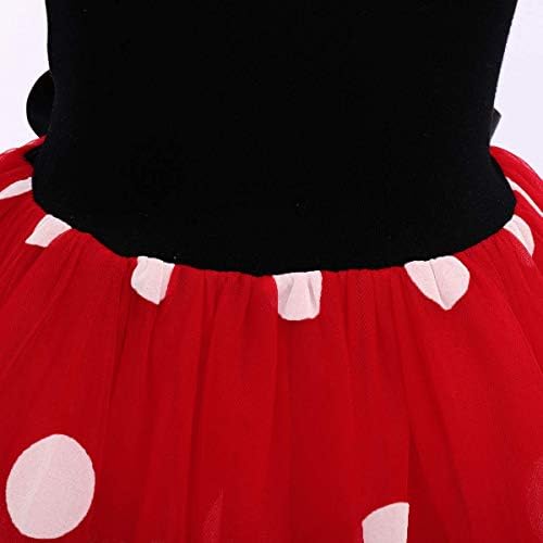 Bebek Kız Polka Dots Tül Eklenmiş Bale Elbise Ilmek Bandı Doğum Günü Partisi Prenses Tutu Elbise 1-6 T